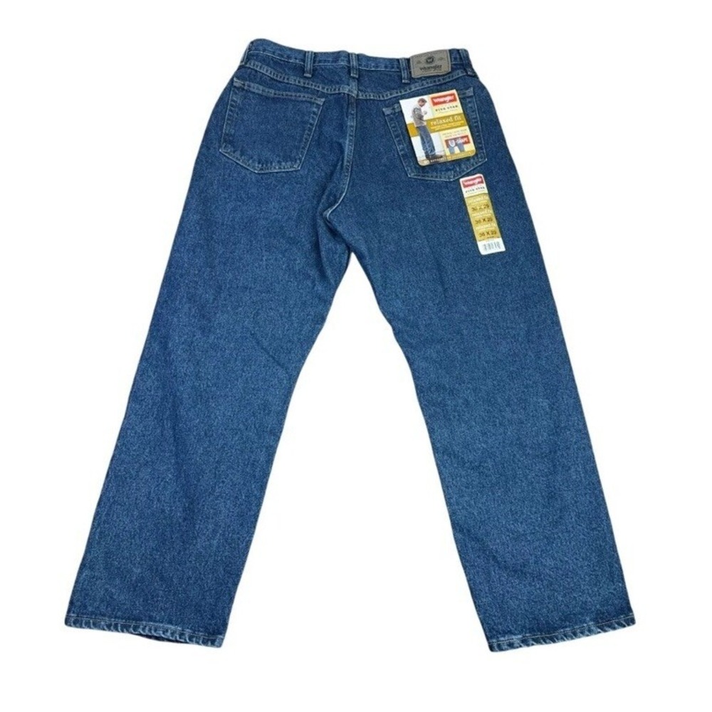 Wrangler Jeans Mens 36×29 Blue Relaxed Fit Straight Leg Five Star Denim New NWT